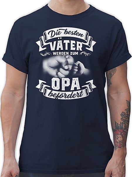 Shirtracer T-Shirt Werdender Opa befördert Opa günstig online kaufen