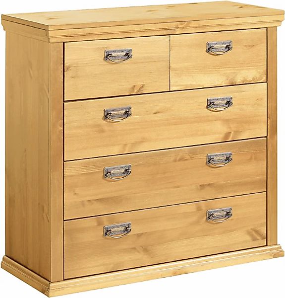 OTTO home Schubkastenkommode »Madrid« aus massiver Kiefer mit 5 Schubladen, günstig online kaufen
