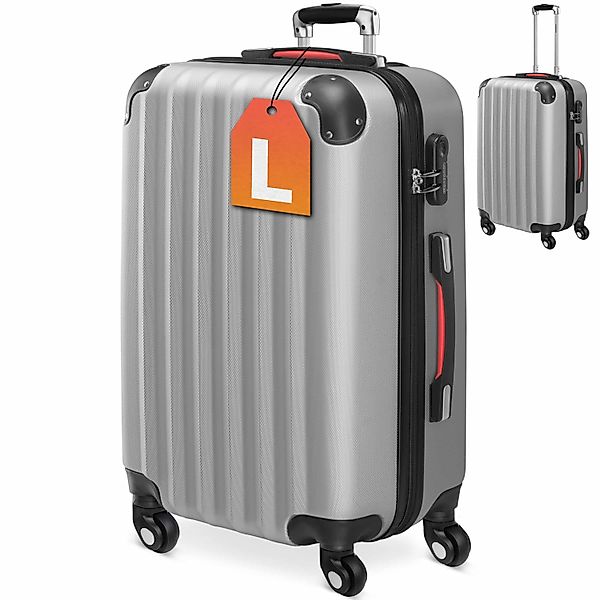 monzana Hartschalen-Trolley Baseline, 4 Rollen, Rollkoffer günstig online kaufen