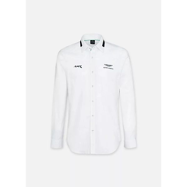 Hackett Amr Selvedge Langarm Hemd L White günstig online kaufen