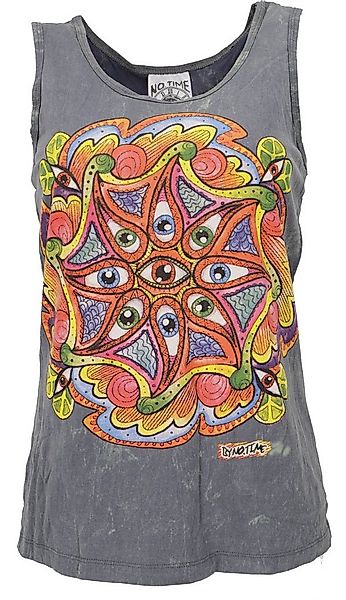 Guru-Shop T-Shirt No Time Tank Top, Yoga-Top - Drittes Auge/.. Goa Style, a günstig online kaufen