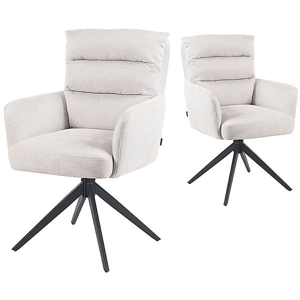 DUBI Möbel Polsterstuhl Mika-Alva 2er-Set, Federkern, günstig online kaufen