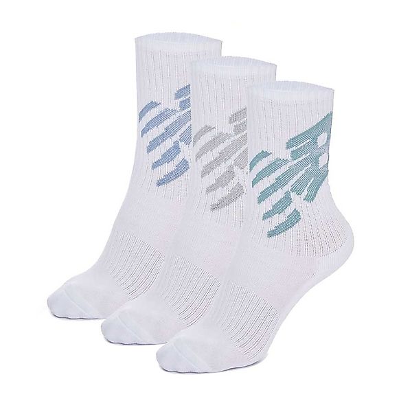 New Balance Big Logo Crew 3 Pairs Socken EU 37-42 White günstig online kaufen