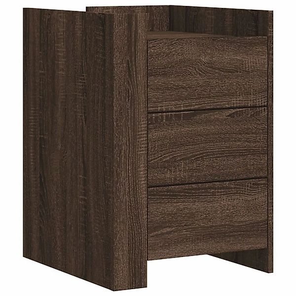 vidaXL Nachttisch Nachttisch Braun Eichen-Optik 45x50x65 günstig online kaufen