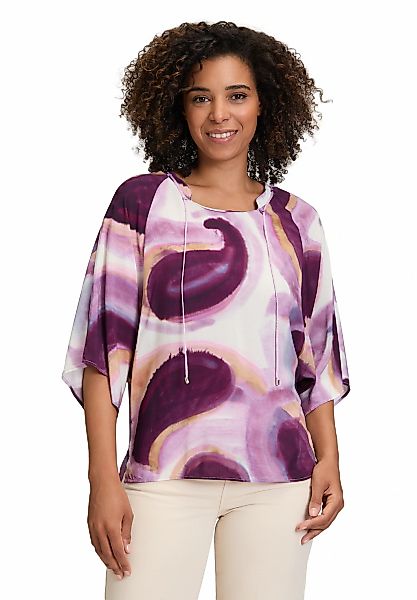 Cartoon Schlupfbluse "Cartoon Casual-Bluse mit Muster" günstig online kaufen