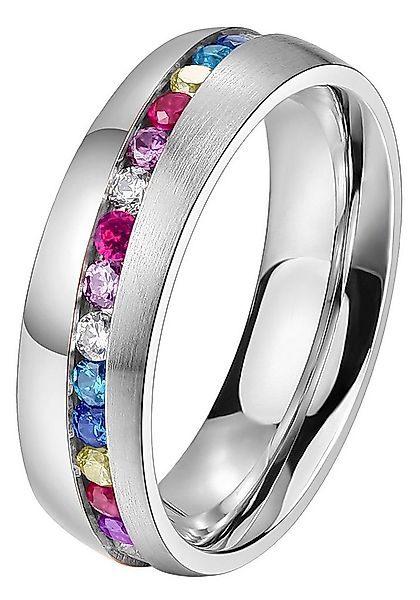 DOOSTI Trauring Schmuck Geschenk Edelstahl Trauring Ehering Partnerring LIE günstig online kaufen