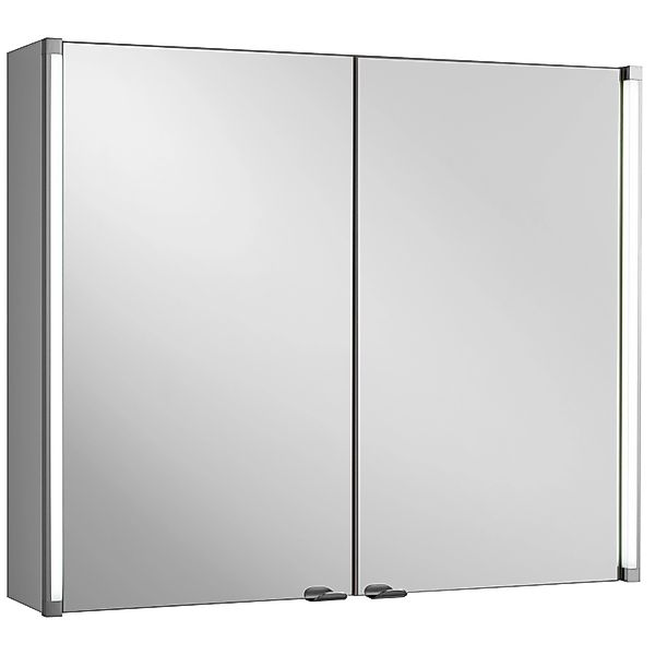 Fackelmann Spiegelschrank LED-Line Weiß 81 cm mit Softclose Türen günstig online kaufen