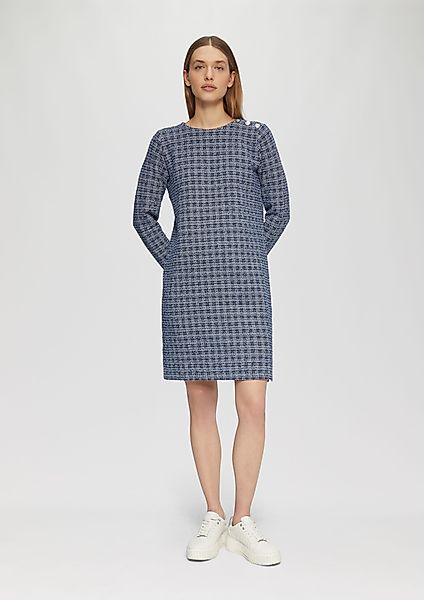 s.Oliver Minikleid Kurzes Bouclé-Kleid mit Zierknöpfen günstig online kaufen