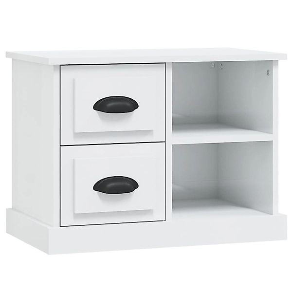 vidaXL Nachttisch Nachttisch Hochglanz-Weiß 60x35,5x45 cm günstig online kaufen