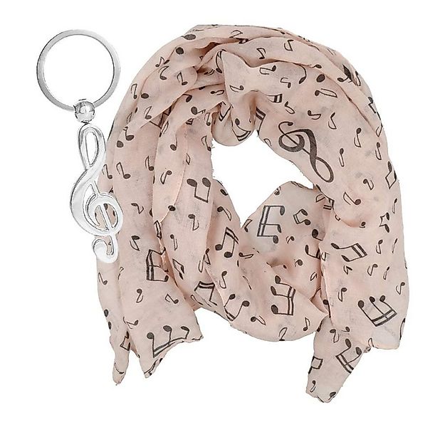 mugesh Schal Geschenkset für Musiker- Schal und Schlüsselanhänger mit Noten günstig online kaufen
