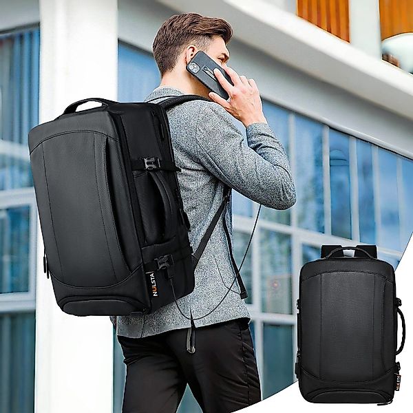 NULSTA Laptoprucksack 38L Rucksack Reiserucksack Wasserdicht günstig online kaufen