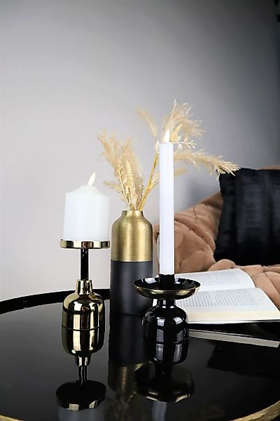 AM Design Kerzenhalter "aus Metall", (Set, 2 St.), Stumpenkerzenhalter, Höh günstig online kaufen
