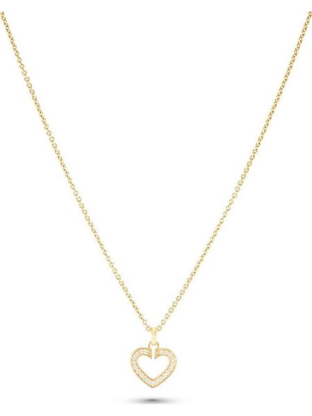 JETTE Silberkette JETTE Damen-Kette 925er Silber 23 Zirkonia Herz, SACRED H günstig online kaufen