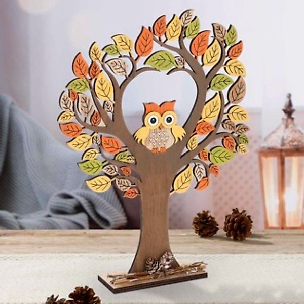 Haushalt International Dekobaum Holzbaum mit bunten günstig online kaufen