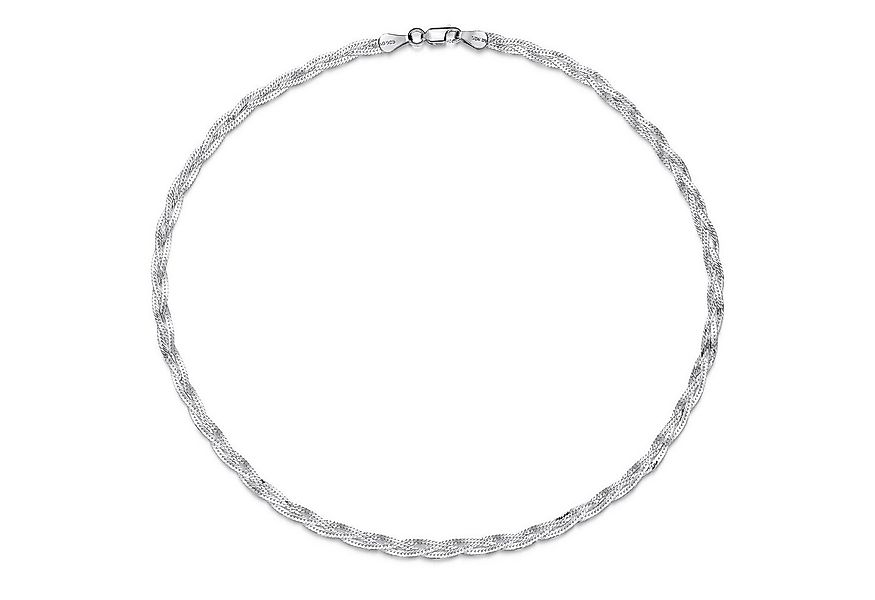 Materia Silberkette Damen Herringbone / Fischgrät geflochten K62, 925 Sterl günstig online kaufen