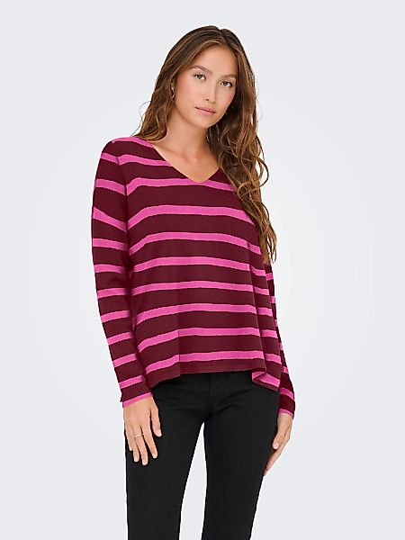 ONLY Strickpullover "ONLAMALIO LIFE LS V-NECK KNT" günstig online kaufen