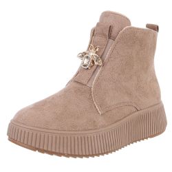 Ital-Design Elegante Damen Plateau-Stiefeletten mit Dekorativem günstig online kaufen