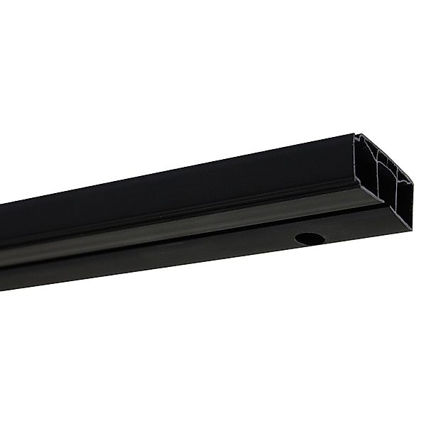 GARDINIA Vorhangschiene "schwarz" 1 läufig-läufig mit Bohren, verschraubt, günstig online kaufen