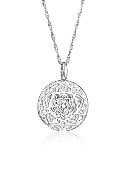 Elli Kette mit Anhänger Mandala Anhänger Rund 925 Silber, Kreis günstig online kaufen