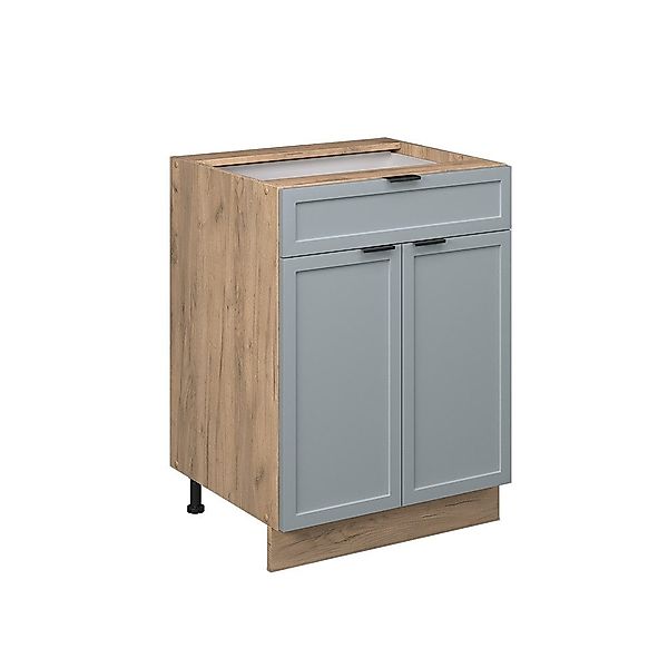 Vicco Unterschrank Fame-Line, Hellblau-grau/Goldkraft Eiche, 60 günstig online kaufen