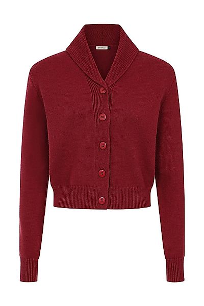 Banned Strickjacke Violet Cardigan Burgunder Vintage günstig online kaufen