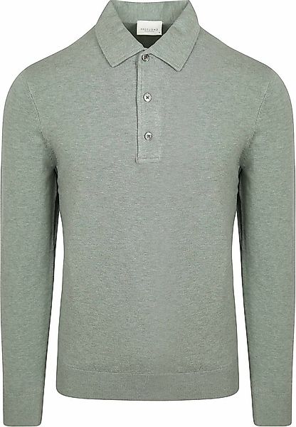 Profuomo Longsleeve Poloshirt Luxury Basic Grün - Größe XL günstig online kaufen