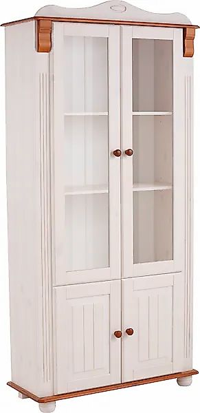Home affaire Vitrine »Adele«, 4-türig, Höhe 185 cm, mit Glaseinsätzen, aus günstig online kaufen