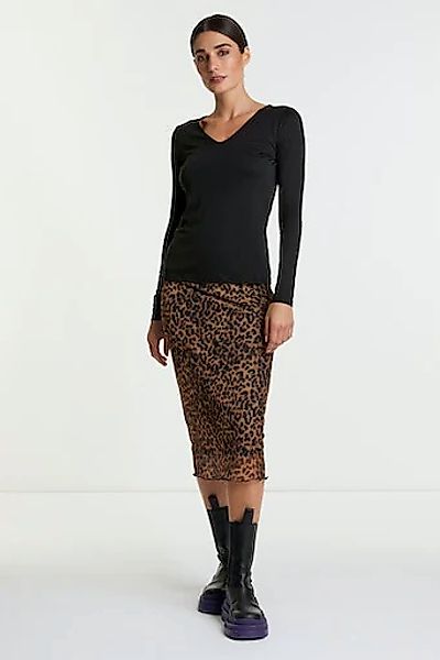 RICHROYAL Langarmshirt, mit femininen V-Neck günstig online kaufen