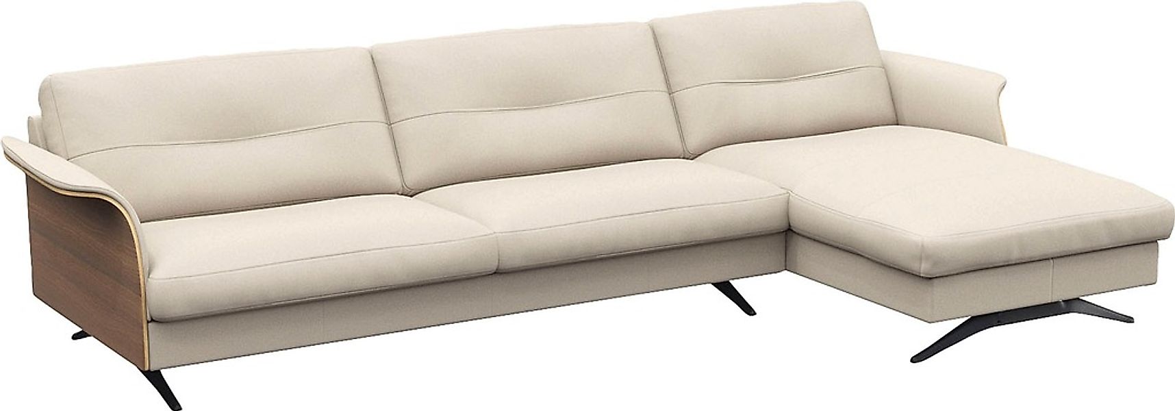 FLEXLUX Ecksofa "Glow, super bequem durch hochwertigem Sitzaufbau mit Feder günstig online kaufen