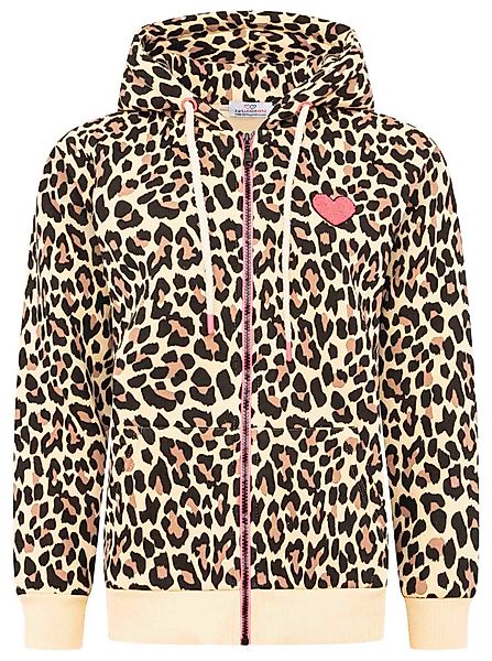 Zwillingsherz Kapuzensweatjacke Zwillingsherz Hoodiejacke "LEO AOP" günstig online kaufen