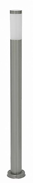 Wegeleuchte Chromfarben Metall E27 25W 110cm Inox torch günstig online kaufen