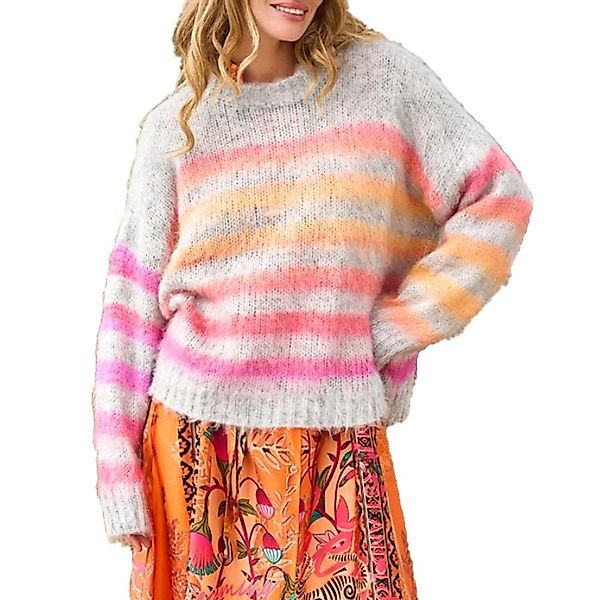 Miss Goodlife Rundhalspullover Strickpullover mit bunten günstig online kaufen