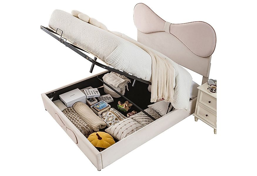 OKWISH Kinderbett Doppelbett Kinderbett Stauraumbett Jugendbett (mit hydrau günstig online kaufen