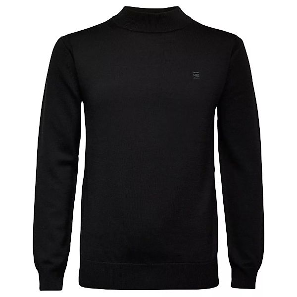 G-star Premium Core Mock Turtle Knit Pullover XS Dark Black günstig online kaufen