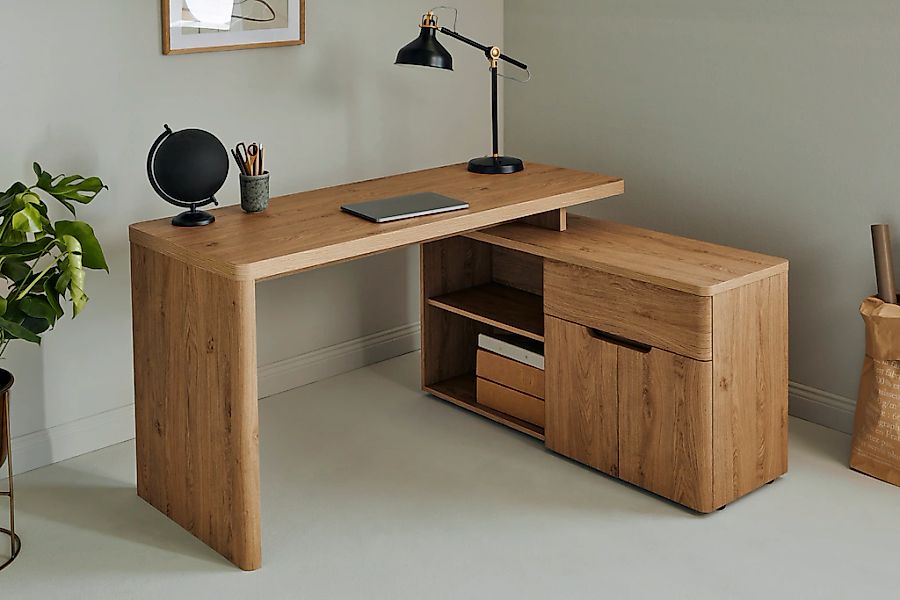 Jahnke Eckschreibtisch "CU-LIBRE 150 E" 1 Stk. tlg. wechselseitig montierba günstig online kaufen