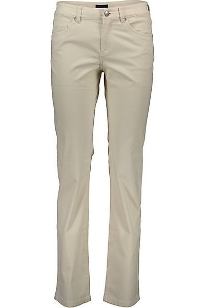 Gant 5-Pocket-Hose Bequeme Damenhose Beige mit 5 Taschen und Logo-Akzent günstig online kaufen