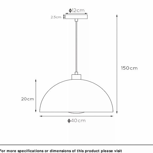 Hängeleuchte Siemon aus Stahl, Ø 40 cm, grün günstig online kaufen