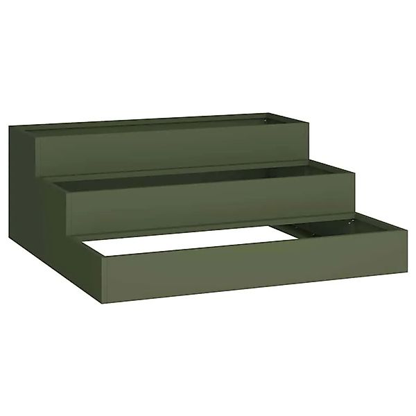 vidaXL Garten-Pflanzgefäß Olive Grün 90 x 90 x 35 cm 865837 günstig online kaufen