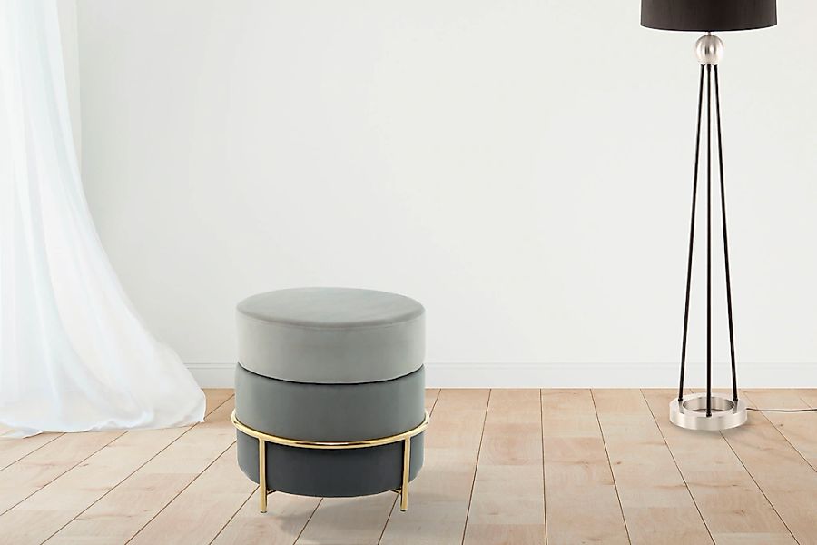 Kayoom Sitzhocker "Hocker Matilda 125, Komfortable runde Form, Gemütlicher günstig online kaufen