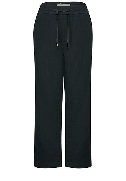 STREET ONE Stoffhose Wide Leg Musselin günstig online kaufen
