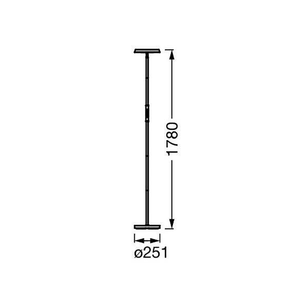 OSRAM SMART+ WiFi LED-Stehleuchte, schwarz, up/down, RGB CCT günstig online kaufen