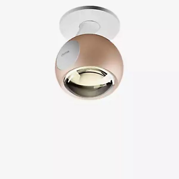 Occhio Io Pico Flat C Strahler LED, Kopf gold matt/Abdeckung weiß matt/Body günstig online kaufen