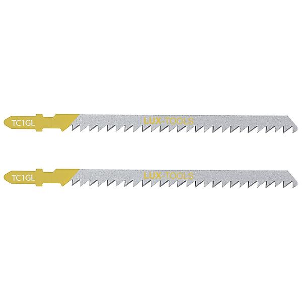 LUX-TOOLS Stichsägeblätter Holz lang konisch geschliffen T-Schaft 2 Stück günstig online kaufen