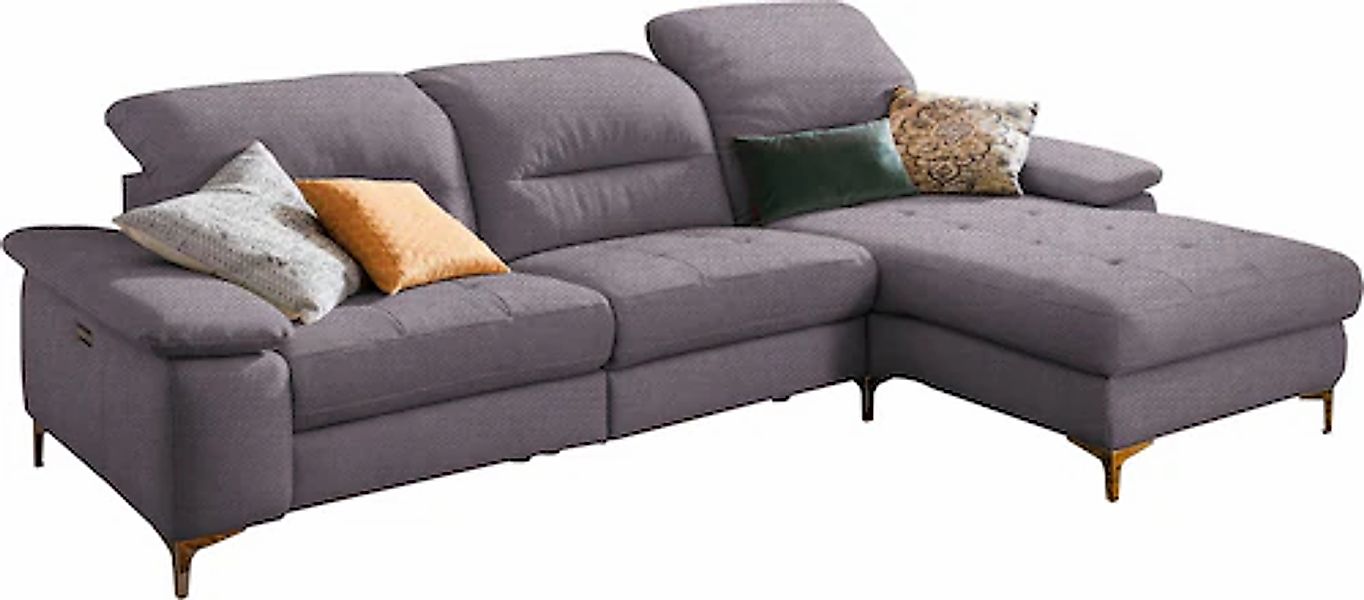 Home affaire Ecksofa »Basel L-Form« mit vollmotorischer Relaxfunktion und m günstig online kaufen