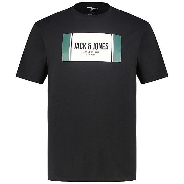 Jack&Jones T-Shirt mit Print Farbe schwarz Größe: 7XL günstig online kaufen