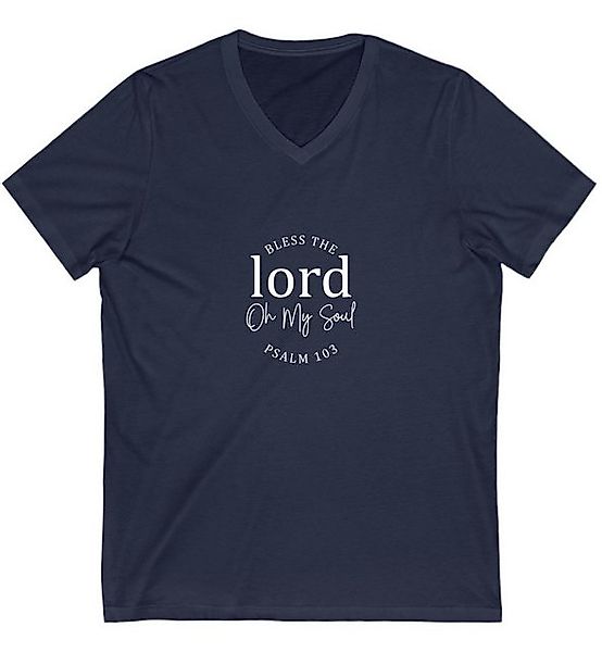 Quality Elegance V-Shirt Bless the Lord Oh My Soul Psalm 103 Christliches T günstig online kaufen