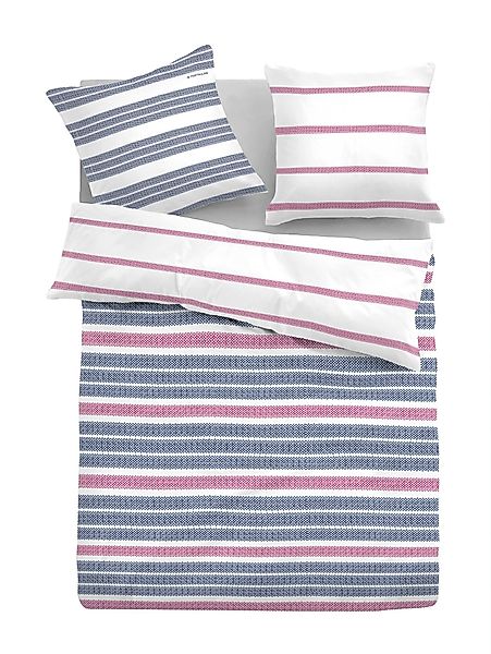TOM TAILOR Bettwäsche Satin-Bettwäsche mit Streifenmuster, günstig online kaufen