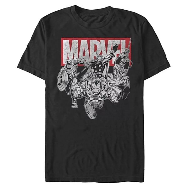 Marvel - Avengers - Gruppe IronMan Poses - Männer T-Shirt günstig online kaufen