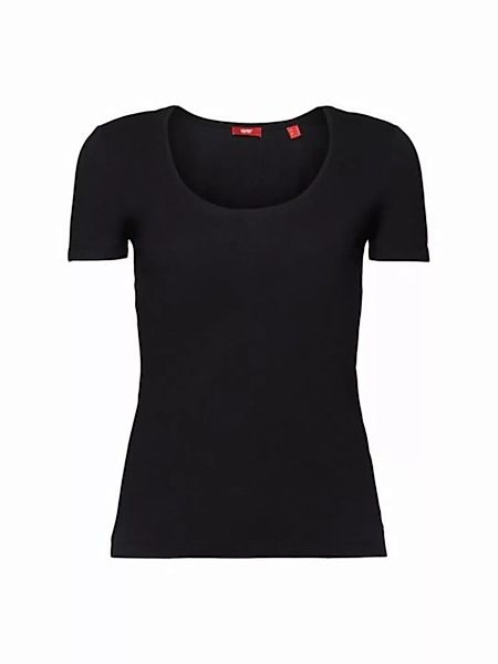 Esprit T-Shirt T-Shirt mit weitem Rundhalsausschnitt (1-tlg) günstig online kaufen