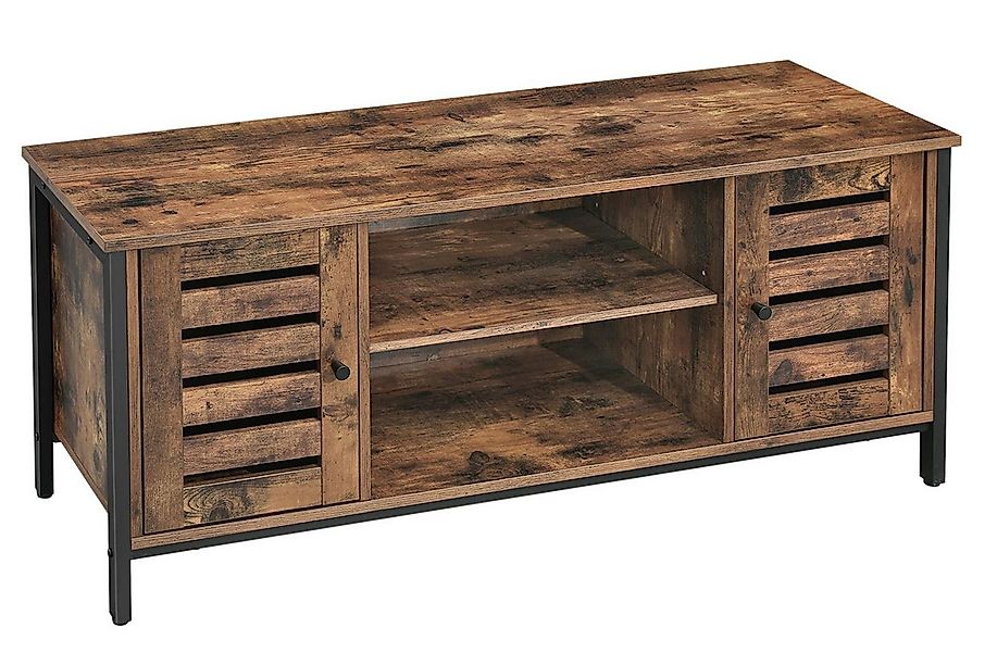 VASAGLE Lowboard TV-Schrank, 2 Schränken und 2 Regalebenen, Breite 110cm günstig online kaufen